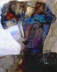 Abstrakte Gesichts-Kunst
