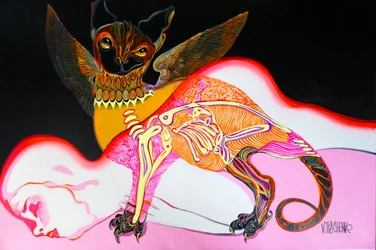 Surreales Fledermauswesen Traum