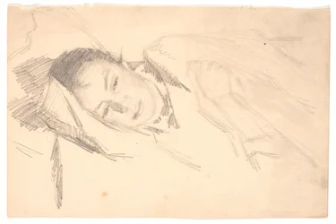 Die Frau des Künstlers ruht sich aus