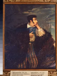 Porträt des Dichters Adam Mickiewicz (1798-1855)