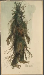 Leshy. Kostümentwurf für die Oper Schneeflöckchen von N. Rimski-Korsakow