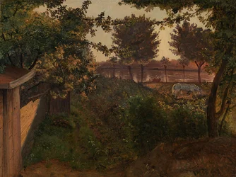 Hinter dem Garten des Künstlers an der Farimagsvej bei St. Jørgens Sø