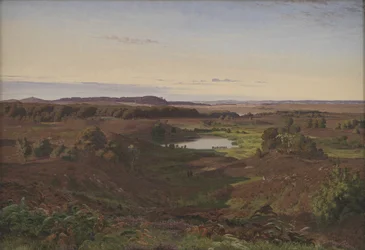 Landschaft im Norden von Seeland. Nachmittag