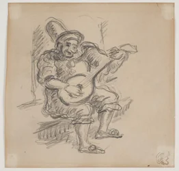 Spielender Clown