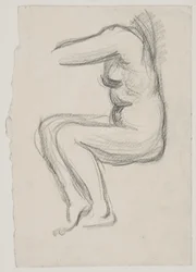 Sitzendes weibliches Modell