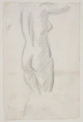 Stehendes weibliches Modell