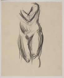 Stehendes weibliches Modell