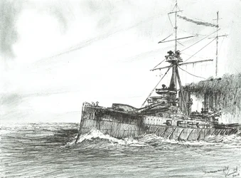 HMS Dreadnought auf See