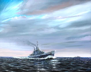 USS Atlanta patrouilliert Guardalcanal 1942