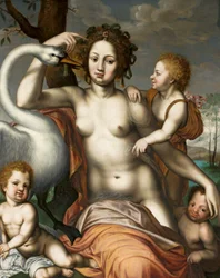 Leda mit Schwan und Kindern