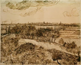 Blick auf Arles vom Montmajour aus