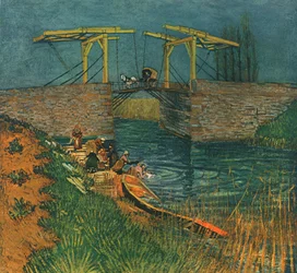 Zugbrücke in Arles, April 1888