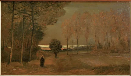 Herbstlandschaft bei Abend
