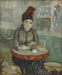 Im Café. Agostina Segatori in Le tambourin