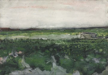 Landschaft mit Schubkarre, 1883