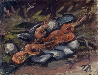 Garnelen und Muscheln