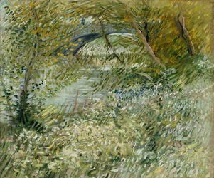 Flussufer im Frühling