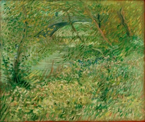 Seineufer im Frühling am Pont de Clichy