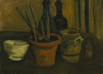 Stillleben mit Pinseln in einem Blumentopf; Nature Morte aux Pinceaux dans un Pot a Fleurs, 1884