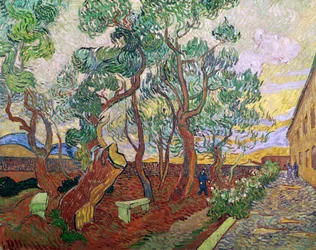Der Garten des St. Pauls Krankenhauses in St. Remy, 1889