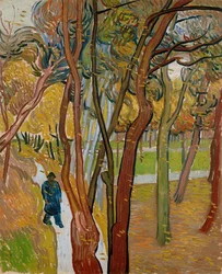 Der Garten des Saint-Paul-Krankenhauses, Der Fall der Blätter, 1889