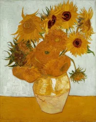 Vase mit Sonnenblumen