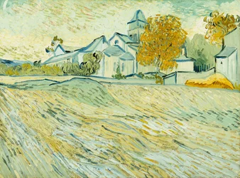 Ansicht des Asyls und der Kapelle von Saint-Remy, 1889