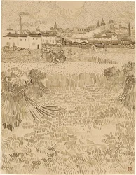 Arles. Blick von den Weizenfeldern (1888)