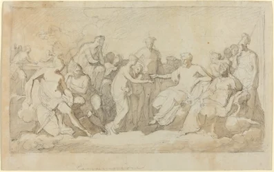 Psyche auf dem Olymp empfangen