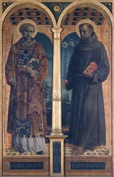 Heilige Vinzenz und Antonius, Seitenkompartiment des Altars von Santa Maria delle Grazie