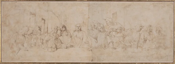 a) Das letzte Abendmahl; b) Putti, um 1515