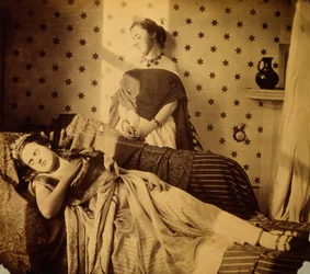 Fotografische Studie von Isabella Grace und Clementina Maude, ca. 1853-4