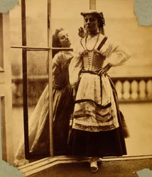 Studie eines Mädchens in Bauerntracht, ca. 1855-65