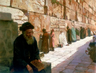Die Klagemauer, Jerusalem, 19. Jahrhundert