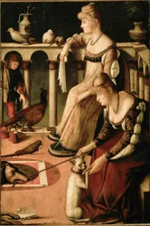 Zwei venezianische Damen (Zwei Kurtisanen, Zwei venezianische Frauen, Zwei Kurtisanen)