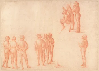 Gruppen männlicher Figuren