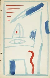 Illustration für Die Stutenmilch von David Burlyuk und anderen, 1914