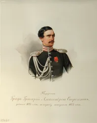 Porträt von Graf Grigori Alexandrovich Stroganov (1824-1878)