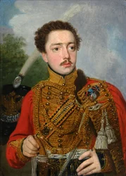 Porträt von Pavel Semyonovich Masyukov, 1817