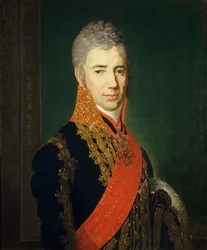 Porträt des Kronstallmeisters Sergey Ilyich Mukhanov 1762-1842