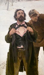 Studie für das Gemälde „Blutsonntag, 22. Januar 1905“, 1905