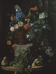 Blumen und Früchte