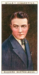 Richard Barthelmess 1895-1963, amerikanischer Filmstar, 1928