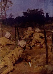 Die indischen Soldaten schlichen sich lautlos voran
