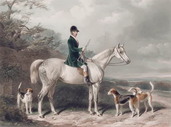 Mr. William Long auf Bertha, graviert von E. Hacker, 1849