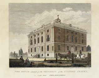 Das für den Präsidenten der Vereinigten Staaten vorgesehene Haus in der Ninth Street, Philadelphia