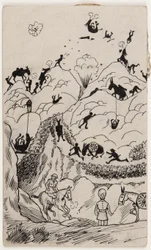 Ein Gebirgsbatterie-Stunt auf dem Balkan