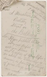 Postkarte an den Herausgeber des Liverpool Weekly Courier, 14. August 1918