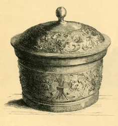 Metallkiste mit Deckel, um 1600, 1881