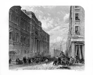 Die Universität von Edinburgh, Schottland, 1870